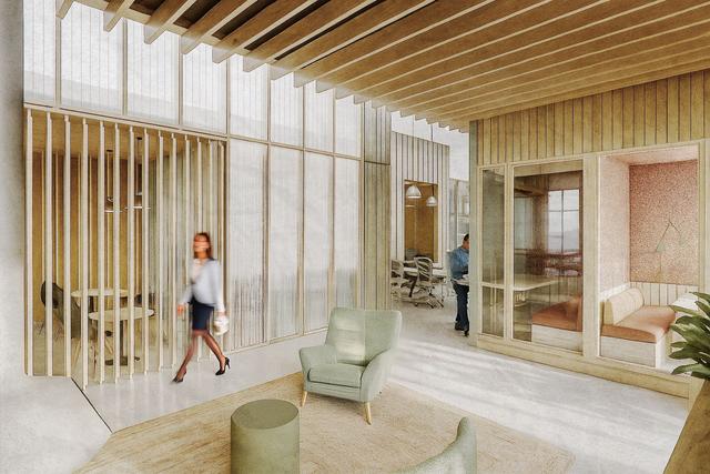 02 Entry lounge with phone booths