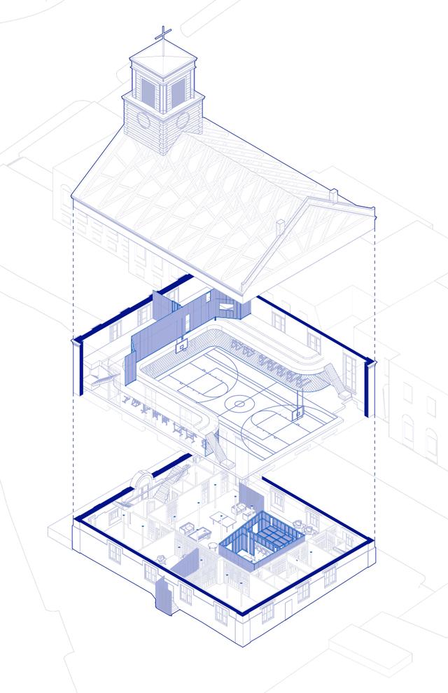 drawing Axon exploded