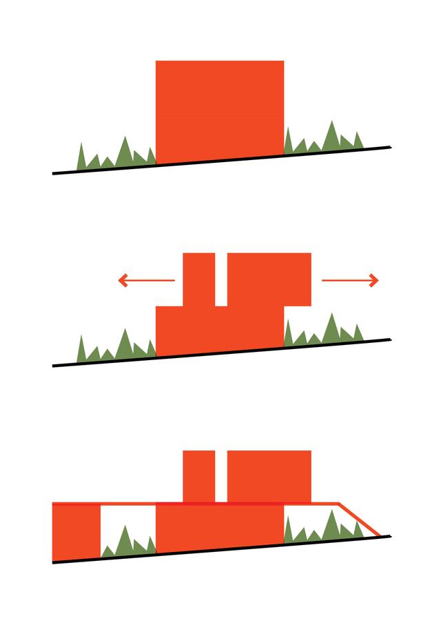 drawing Massing diagram