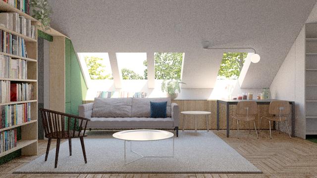 12 Attic Unit Living